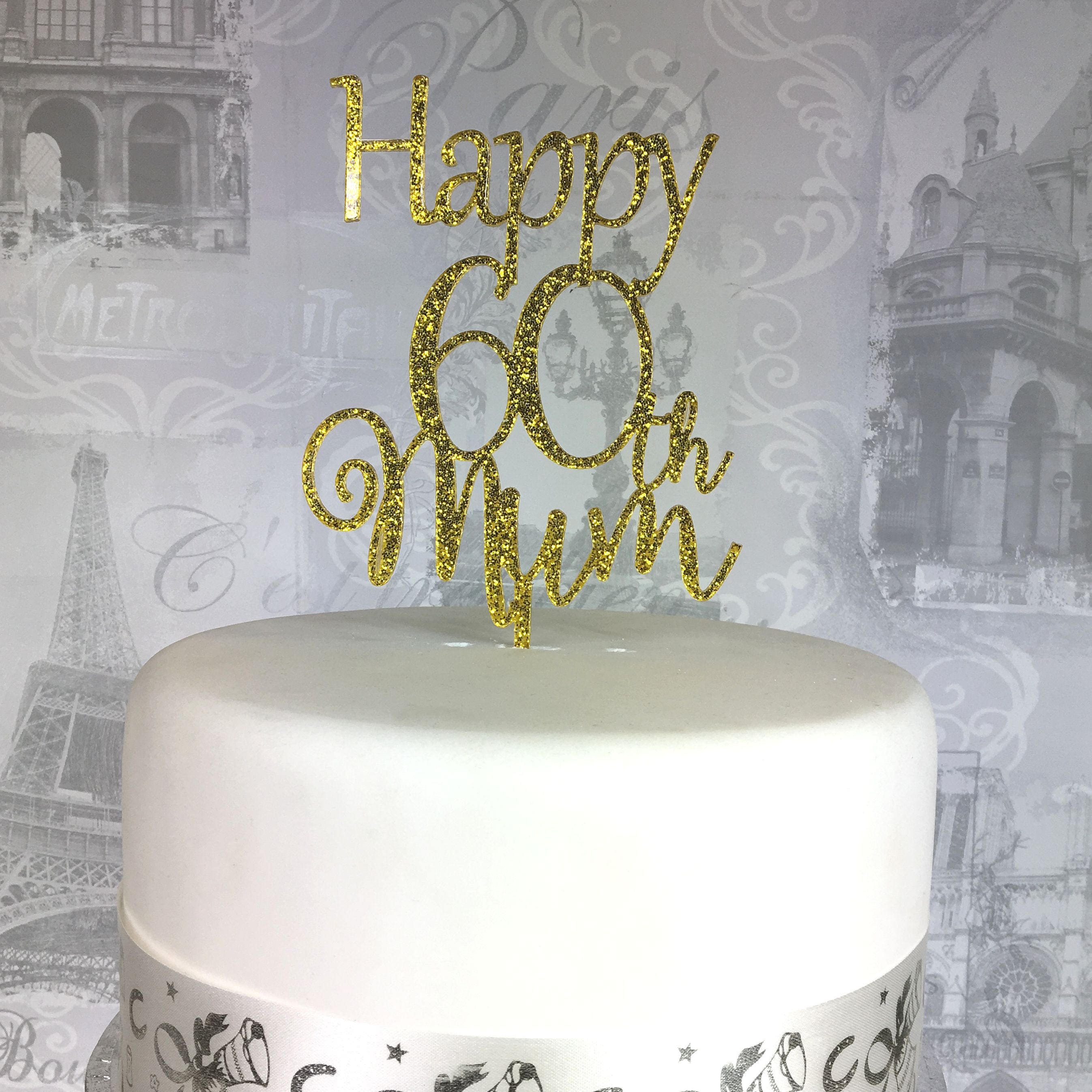 Decorazione rotonda in acrilico HAPPY MOTHERS Day per cupcakes, torte e molto altro! - Italia