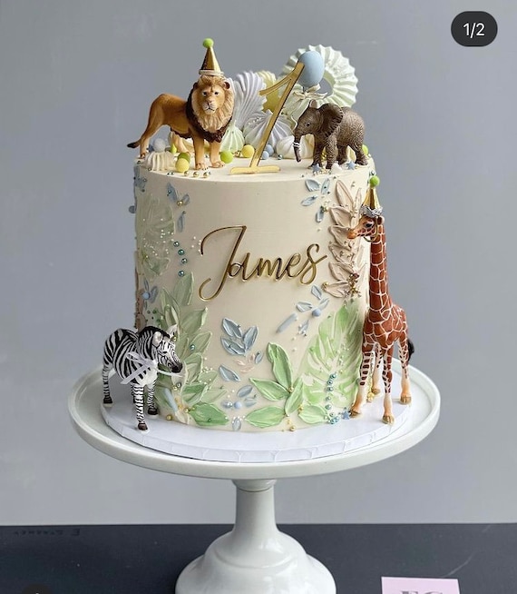 Cake Topper Anniversaire Prénom personnalisé- Décoration de gâteau  d'anniversaire - Face topper finition pailletée - Fête : : Epicerie