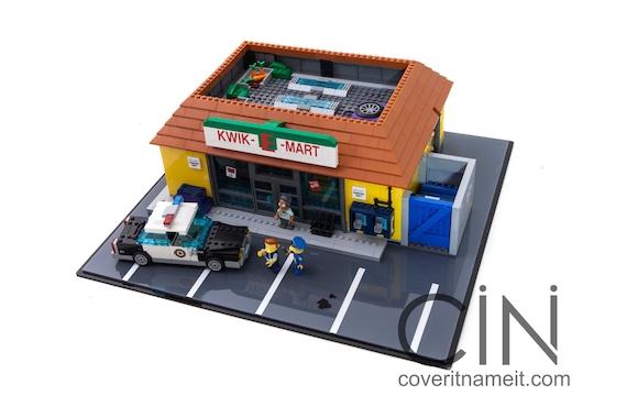 2218PCS Movie Simpsons Kwik-E-Mart Building Blocks Bricks Model MOC DIY Set Gift