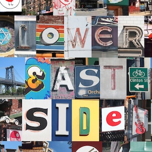 Set von 5 - Lower Eastside Nachbarschaft Postkarten (New York City-Serie)