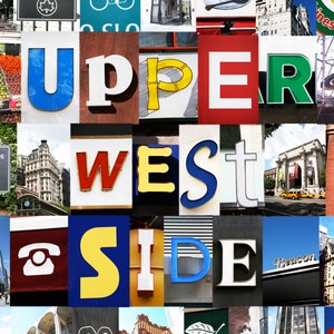 Set di 5 - cartoline di quartiere Upper West Side (New York City Series)