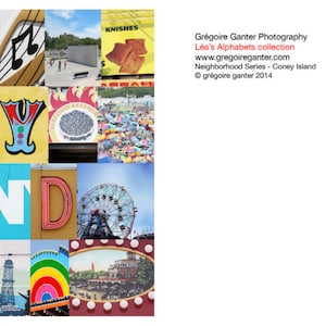 Lot de 5 - carte de quartier Coney Island (Brooklyn série)
