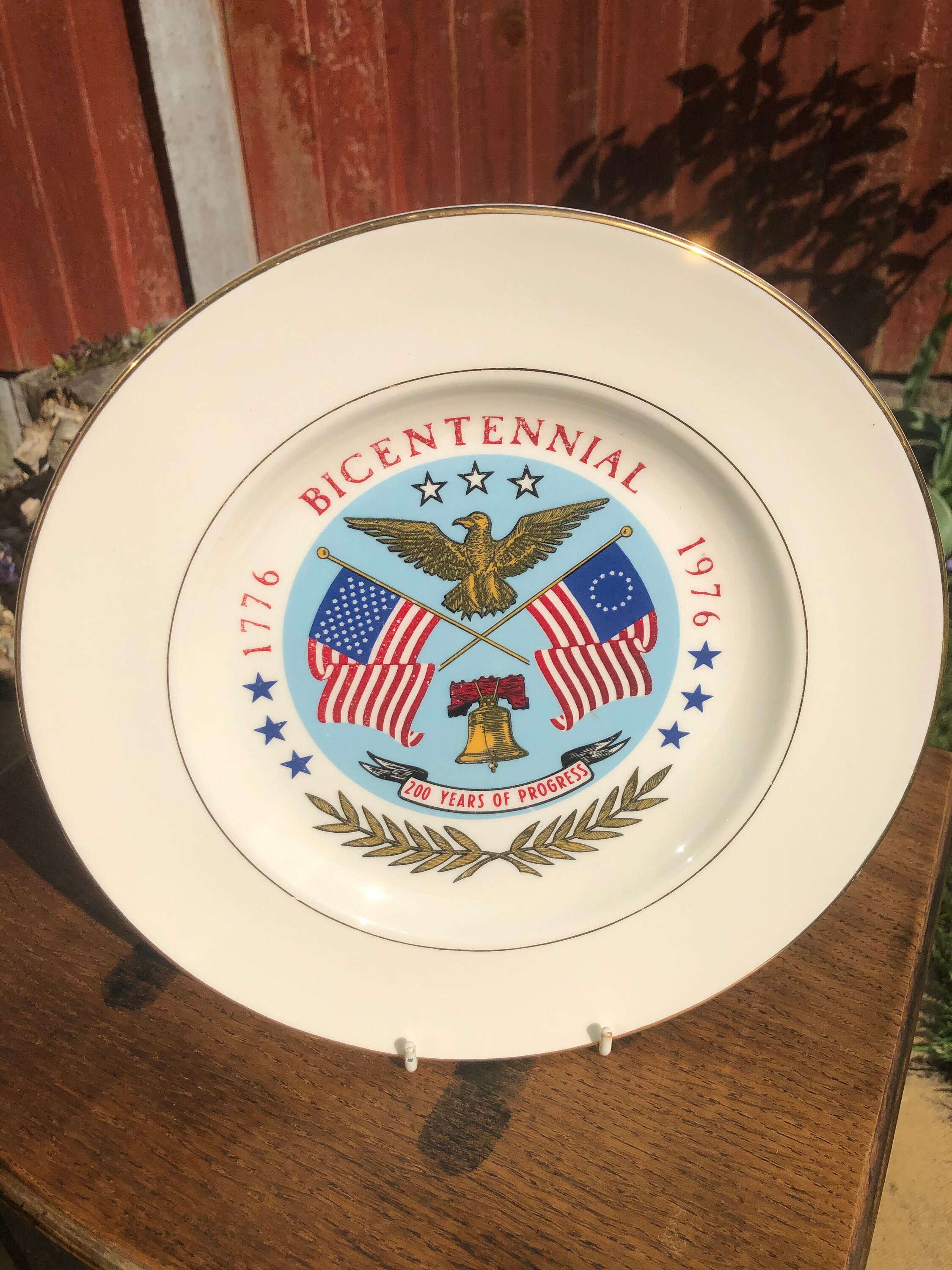 USA Souvenir plate American Bicentennial 1976 200 years of Etsy