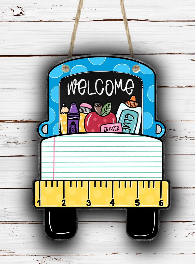 Back to School Door Hanger Classroom Door Hanger Teacher Etsy