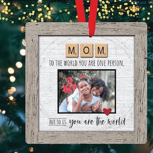 Mom Scrabble Ornament; Mom Ornament; Mom Gift; Christmas Ornament