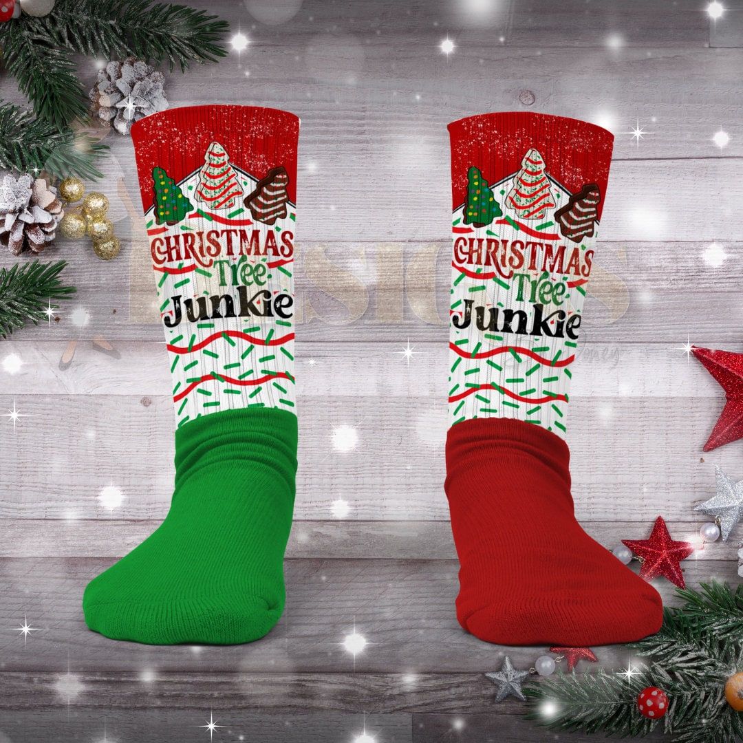 Christmas Christmas Tree Santa Claus Christmas Socks PE Party Cake