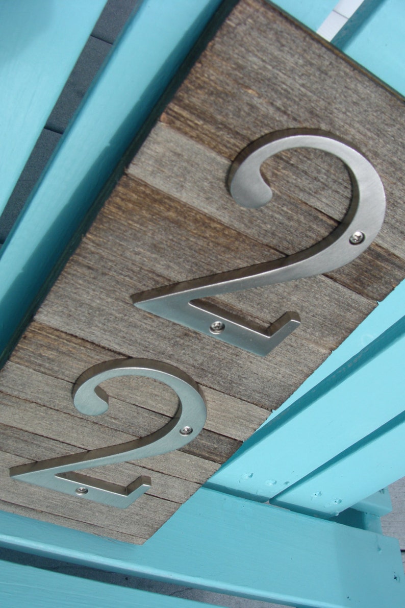 HOUSE NUMBERS Rustic Pallet Wood Etsy