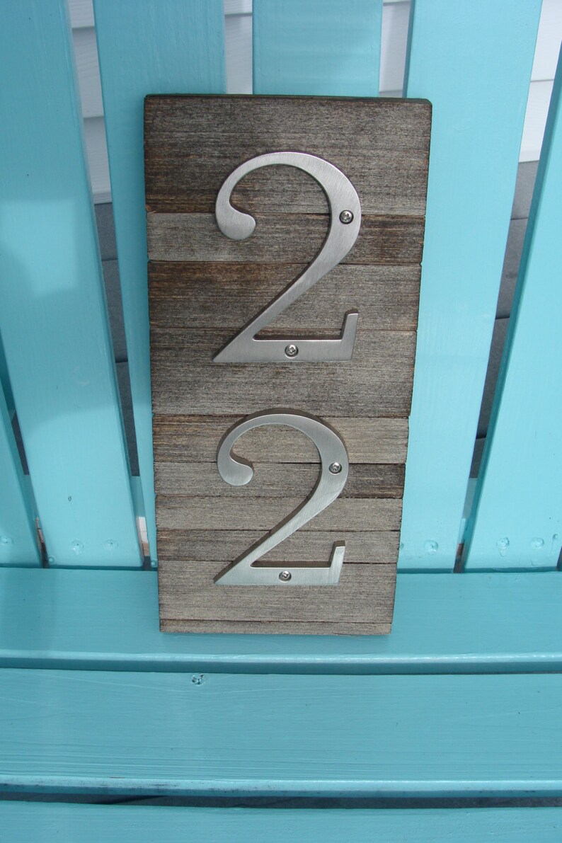 HOUSE NUMBERS Rustic Pallet Wood Etsy