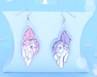 Unicorn pony Acrylic kawaii pastel earrings