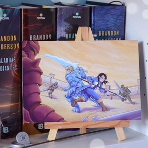 Stampa artistica di Kaladin e Adolin L'archivio Stormlight, Cosmere
