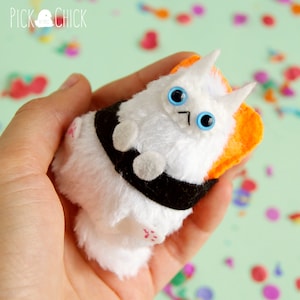 Peluche de gato sushi Llavero Kawaii en miniatura