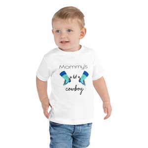 Mommy&#39;s Lil&#39; Cowboy Toddler Short Sleeve Tee Shirts, Toddler Shirt, Cute Toddler Shirt, Baby Clothes, Southern Shirt, Cowboy Shirts