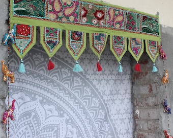 Toran indio personalizado: cortina de guirnalda de patchwork hecha a mano