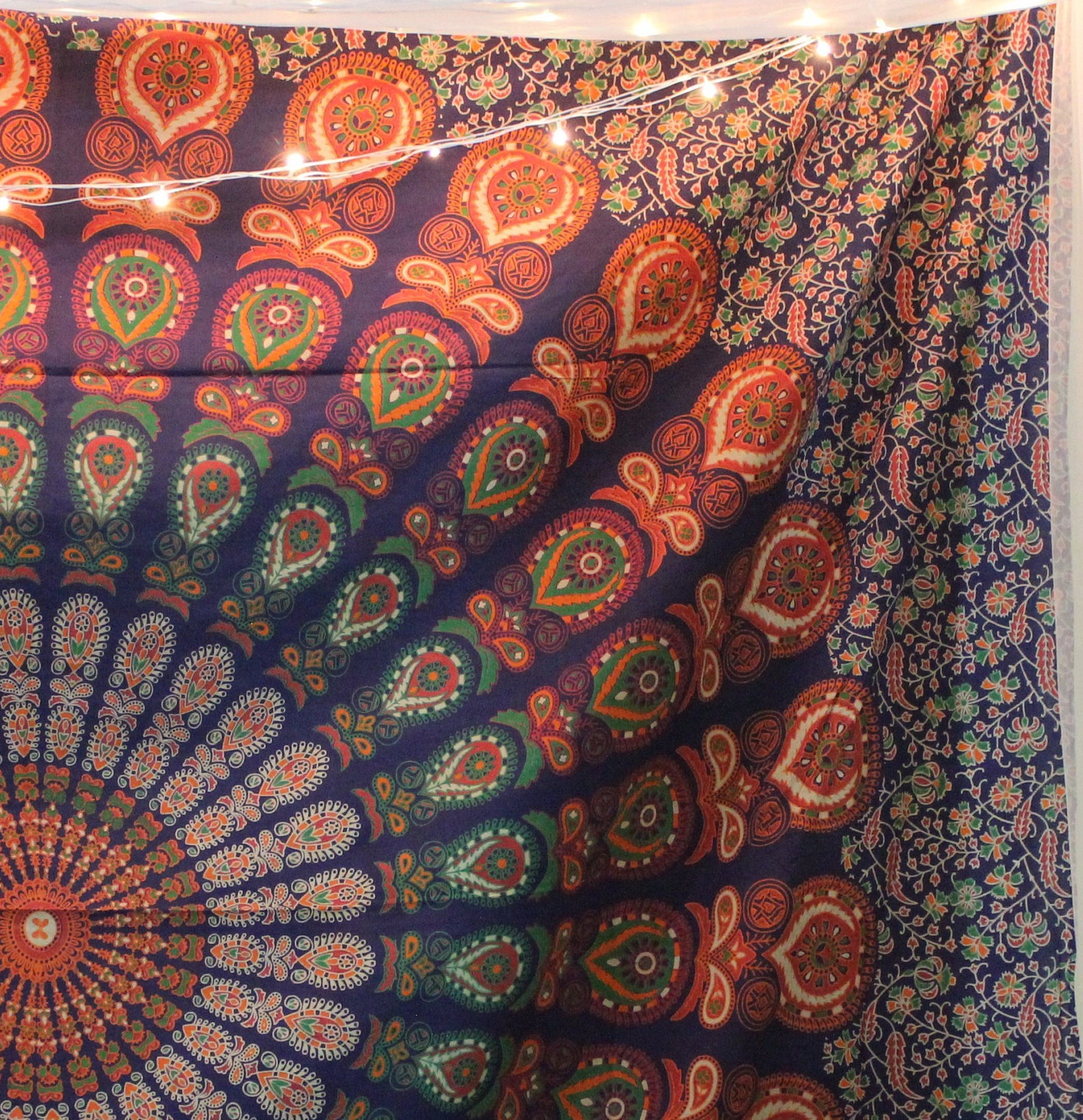 Cool Indian Tapestry Bohemian Tapestry Wall Hanging Mandala Etsy