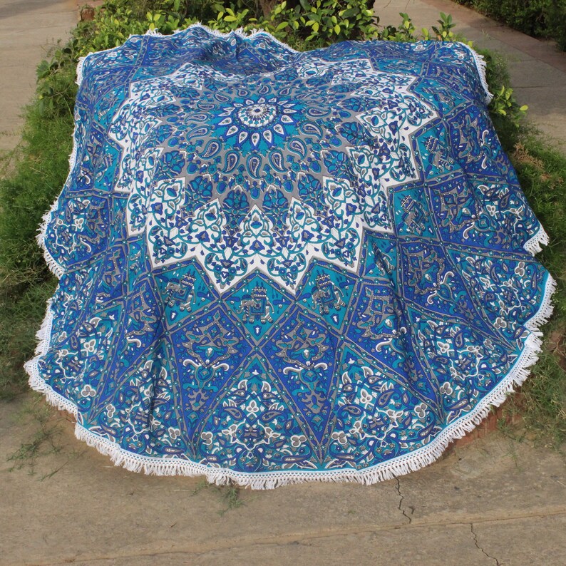 Mandala Tapestry Round Beach Blanket star Mandala Roundie Beach Throw Indian Tapestry Blanket Bohemian Tapestry Hippie Blanket bedding decor