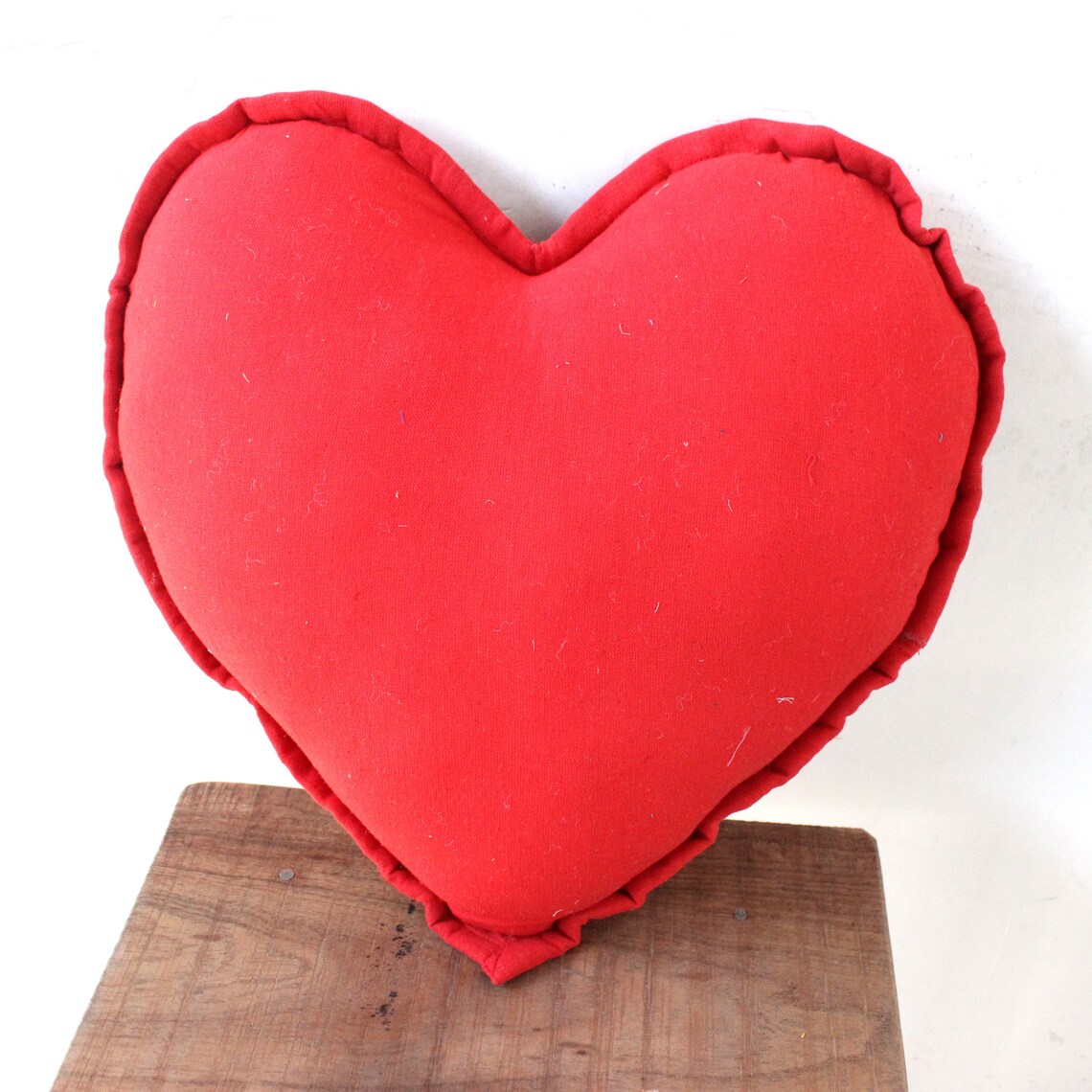 Boho Red Heart Pillow FILLED Mother Day Gift Heart Cushion Etsy