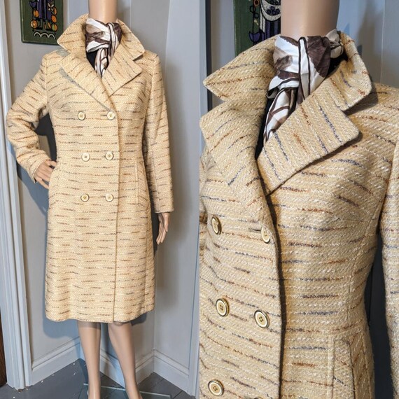 Lana Boucle Cappotto Uomo Seventy Giacca Cappotto Doppiopetto In