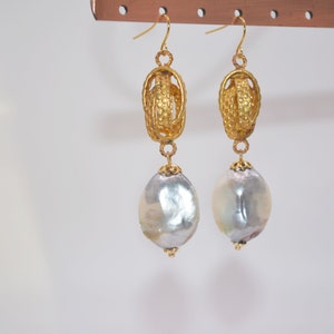 Boucles D'oreilles Clip Vintage Louis Rousselet - Fausses Perles En Grappe De Raisin