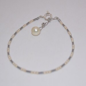 Hematite Pearl Bracelet