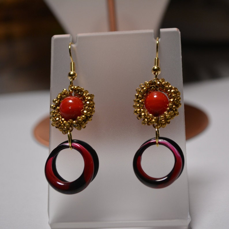Earrings antique vintage pearl drop earrings Rousselet Paris