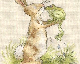 Bothy Threads Frog Prince by Anita Jeram Counted Cross Stitch Kit XAJ25