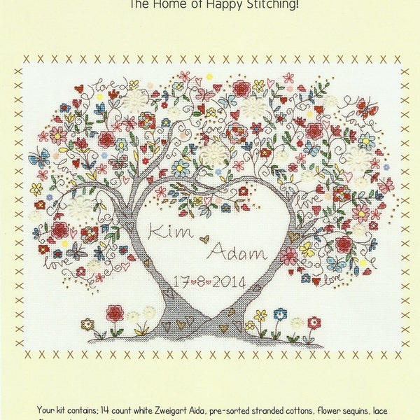 Wedding Cross Stitch Kit Etsy