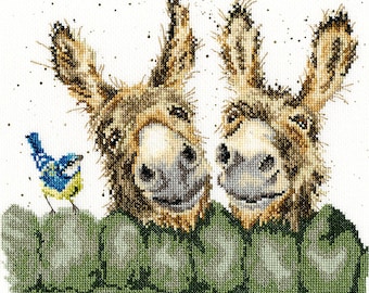 Bothy Threads Hee Haw Hannah Dale Wrendale Donkey Counted Cross Stitch Kit XHD70