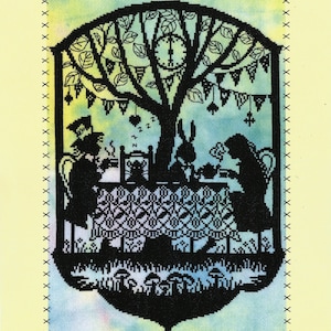 Bothy Threads Fairy Tales Mad Hatter's Tea Party from Alice in Wonderland Counted Cross Stitch Kit - 26x36cm