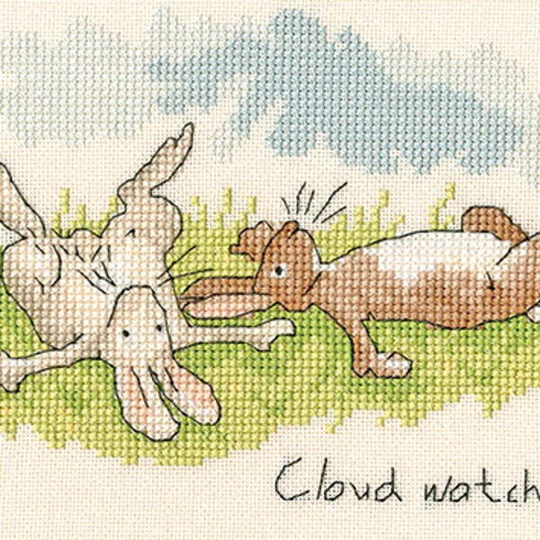 Bothy Threads Cloud Watching Counted Cross Stitch Kit Anita Jeram XAJ2