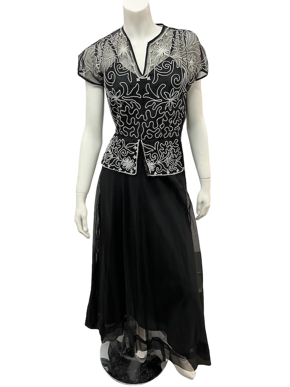 Vintage Black Evening Tails S/38