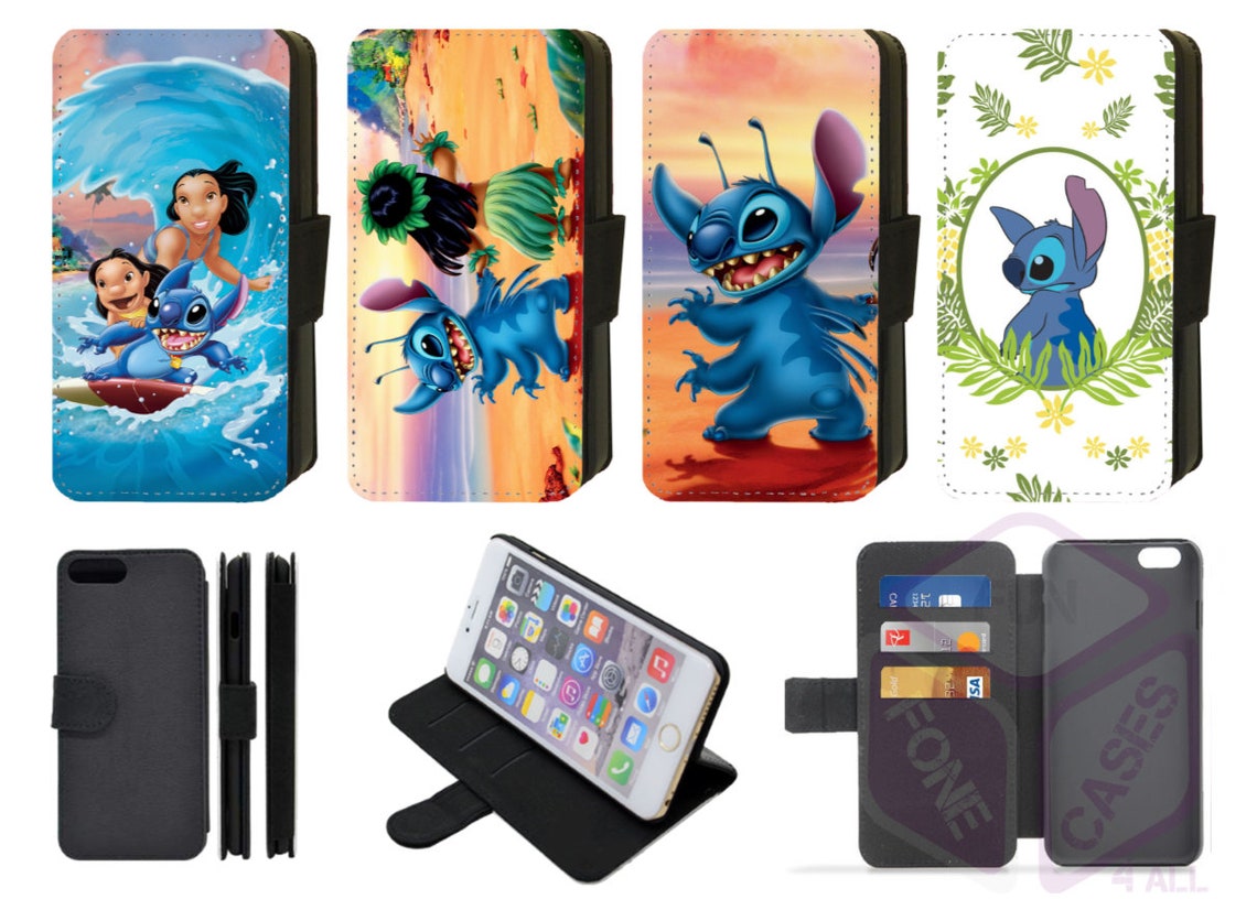 Lilo and Stitch Disney Inspired Flip Phone Case Wallet iPhone Etsy