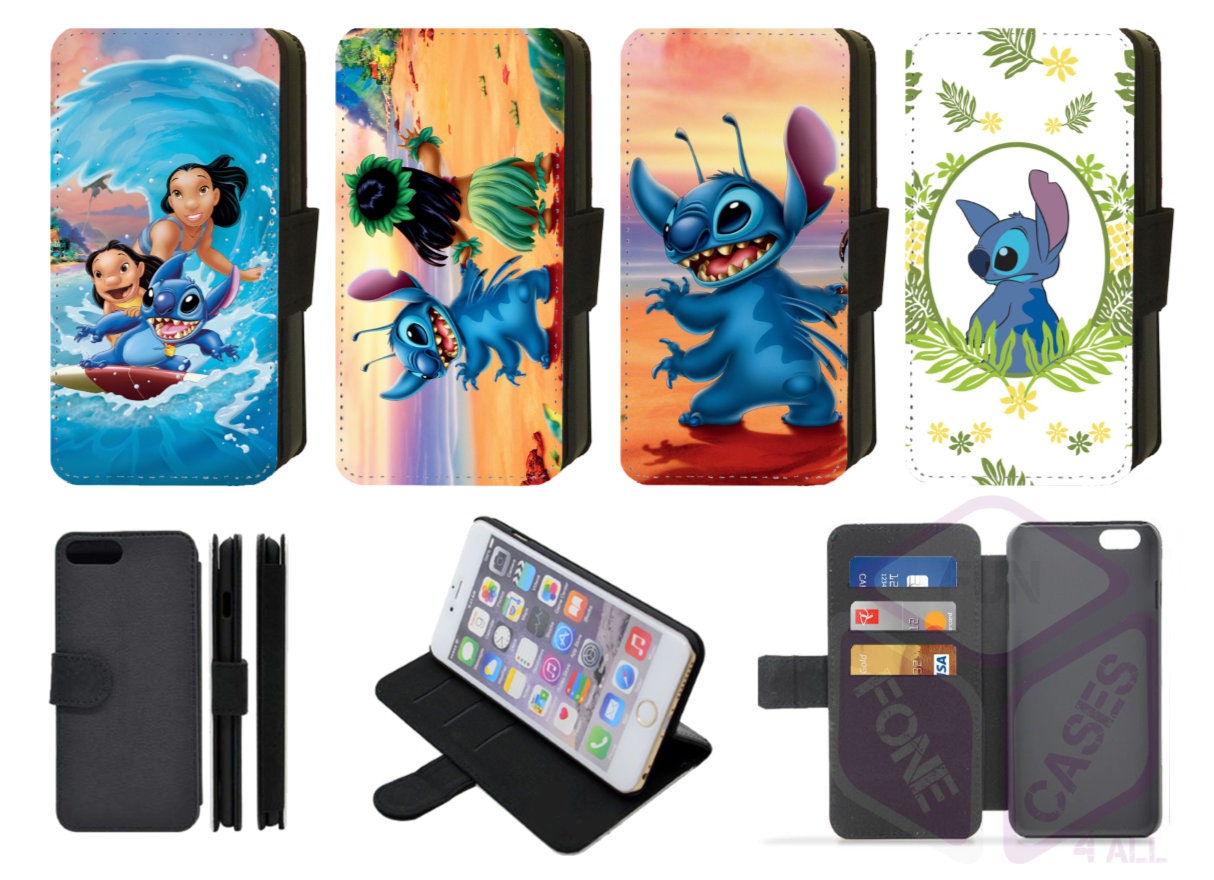 Lilo and Stitch Disney Inspired Flip Phone Case Wallet Compatible