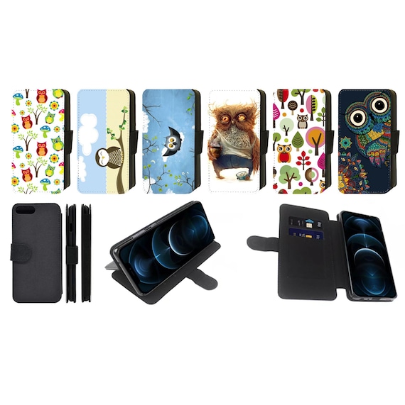 Owl Cute Bird Nature Flip Phone Case Wallet compatible with Apple iPhone, Google Pixel, Samsung Galaxy (Set 1) Owl Cute Bird Nature Flip Phone Case Wallet compatible with Apple iPhone, Google Pixel, Samsung Galaxy (Set 1)