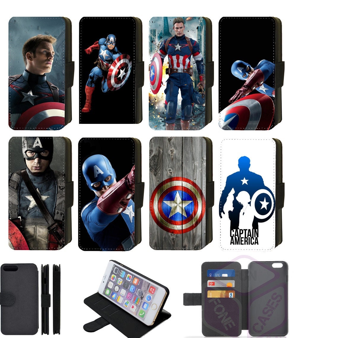Funda para iPhone 12 Oficial de Marvel Capitán América Escudo