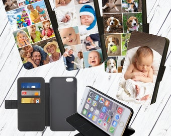 Personalised/Personalized Photo Gift Phone Case for iPhone/Pixel/Google Custom Photo/Collage Flip/Wallet Phone Case