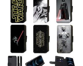Darth Vader Storm Trooper, Han solo Star Wars Inspired Printed Flip\Wallet Phone Case for Apple iPhone, Google Pixel, Samsung Galaxy  (S1)