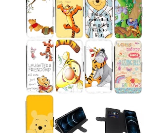 Winnie The Pooh Tigger Eeyore Piglet Honey Flip/Wallet Phone Case for Apple iPhone, Google Pixel & Samsung Galaxy (S2)