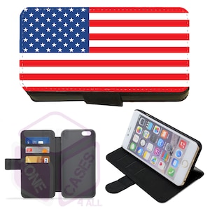 Apple iPhone アメリカ アメリカ USA オリジナルまたはプリント グランジ 国旗 フリップ/ウォレット 携帯電話ケース