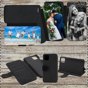 Personalised Personalized Custom *Photo/Collage/Image/Logo * Fits Samsung Galaxy S9+ * Phone Case/Cover *Faux Leather Flip/Wallet Phone Case