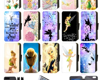 Tinkerbell Fairy Disney Inspired Flip/Wallet Phone Case for all Apple iPhone, Google Pixel, Samsung Galaxy (S1)