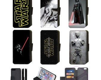 Darth Vader Storm Trooper, Han solo Star Wars Inspired Printed Flip\Wallet Phone Case for Apple iPhone, Google Pixel, Samsung Galaxy  (S1)