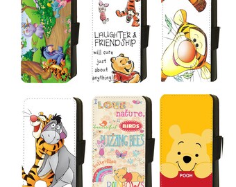 Winnie The Pooh Tigger Eeyore Piglet Honey Funda con tapa/cartera para Apple iPhone, Google Pixel y Samsung Galaxy (S2)