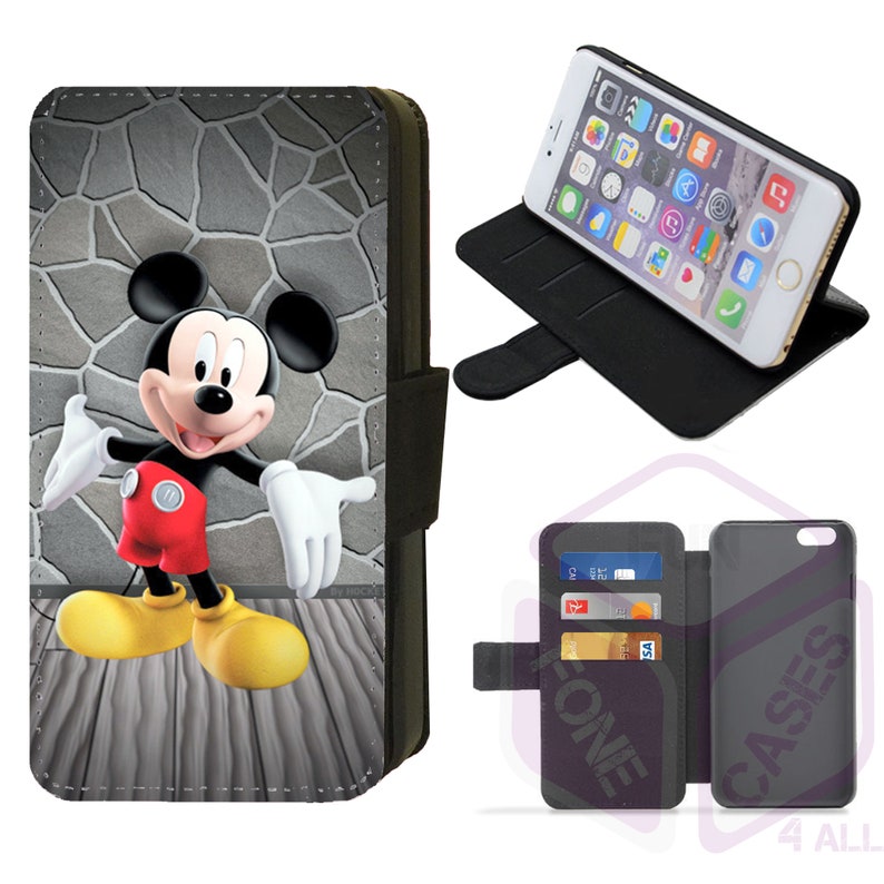 Mickey Mouse Disney Inspired Flip Phone Case Wallet iPhone or Etsy