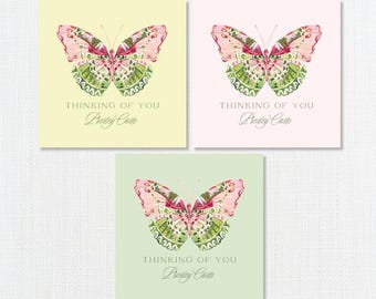 Custom Butterfly Enclosure Card, Personalized Gifts, Mothers Day Gifts, Gift Tag