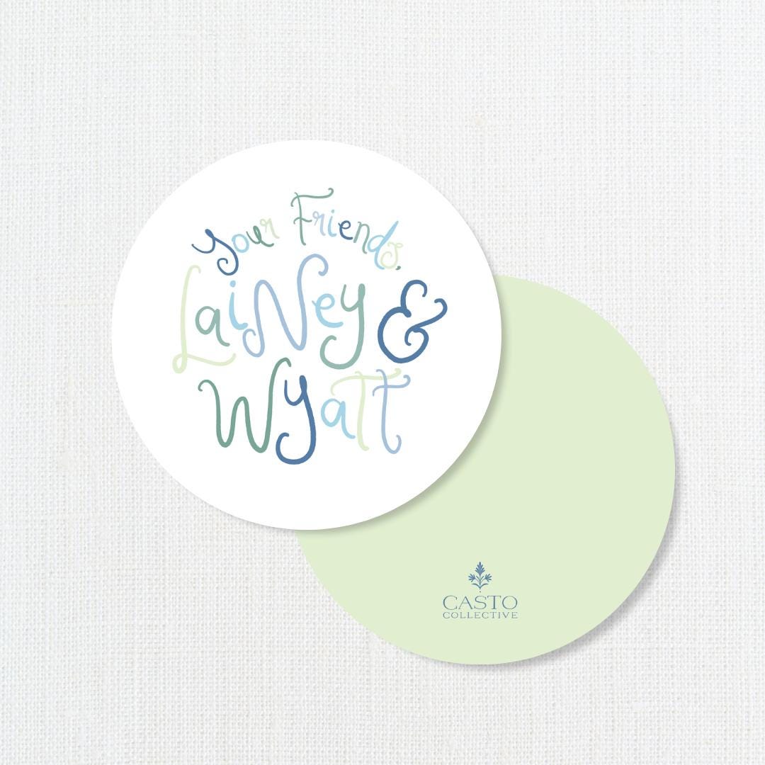 Fun Birthday Tags, Round Enclosure Cards, Kid Gift Tags - Etsy