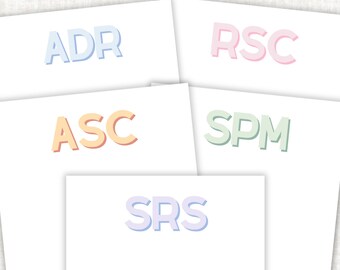 Block Monogram Notepad, Personalized Gifts, Mothers Day Gifts,