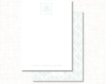 Custom Coastal Palm Stationery, Personalized Notecards, Personalized Gifts, Mothers Day Gift