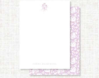 Custom Floral Southern Stationery, Personalized Notecards, Personalized Gifts, Mothers Day Gifts