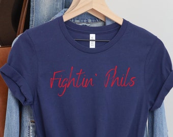 Fightin' Phils T-Shirt, Philadelphia Phillies T-Shirt, Phillies T-shirt, Womens Phillies Shirt, Philly Vintage Shirt, Phillies T-shirt