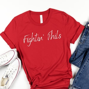 Fightin&#39; Phils T-Shirt, Philadelphia Phillies T-Shirt, Phillies T-shirt, Womens Phillies Shirt, Philly Vintage Shirt, Phillies T-shirt